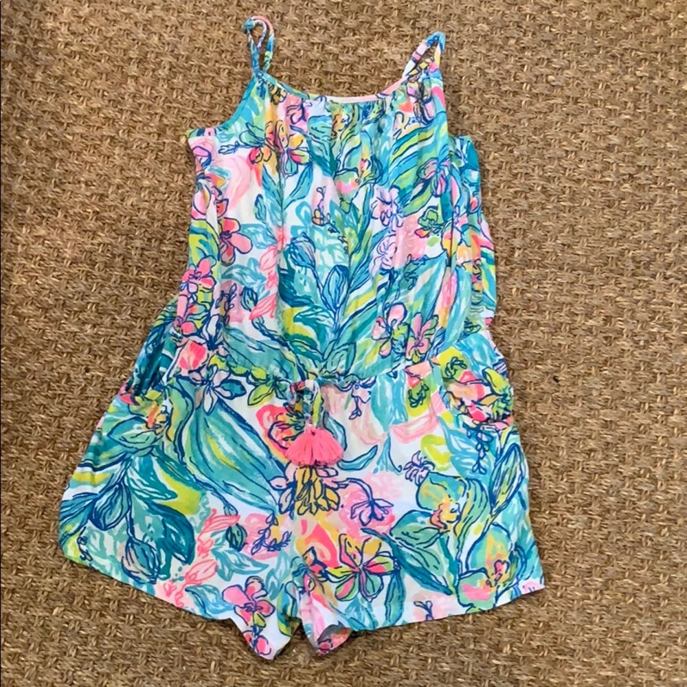 Lilly Pulitzer Flower Design Romper Kids 12-14year